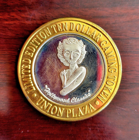 Plaza Casino Hollywood Classics Dollar .999 Fine Silver Gaming Token Las Vegas