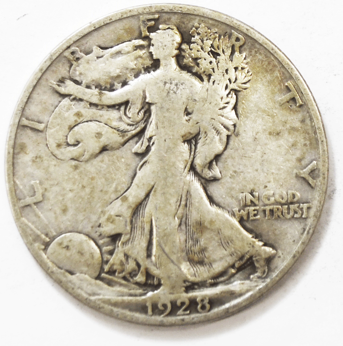 1928 S 50c Walking Liberty Silver Half Dollar Fifty Cents San Francisco