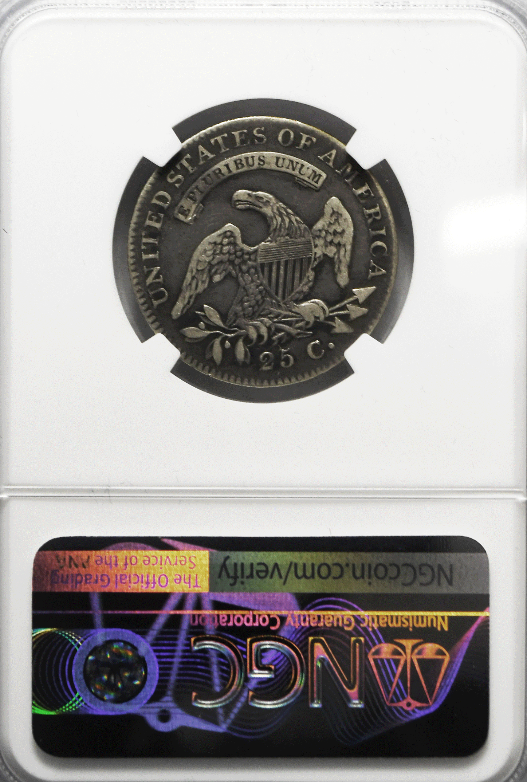 1821 25c Capped Bust Quarter Dollar Twenty Five Cents Philadelphia NGC VF25