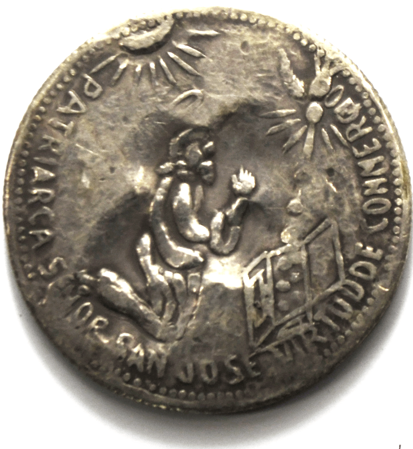 Philippines St. Joseph Dove Anting Silver Medal 36.5g Turn of the Century