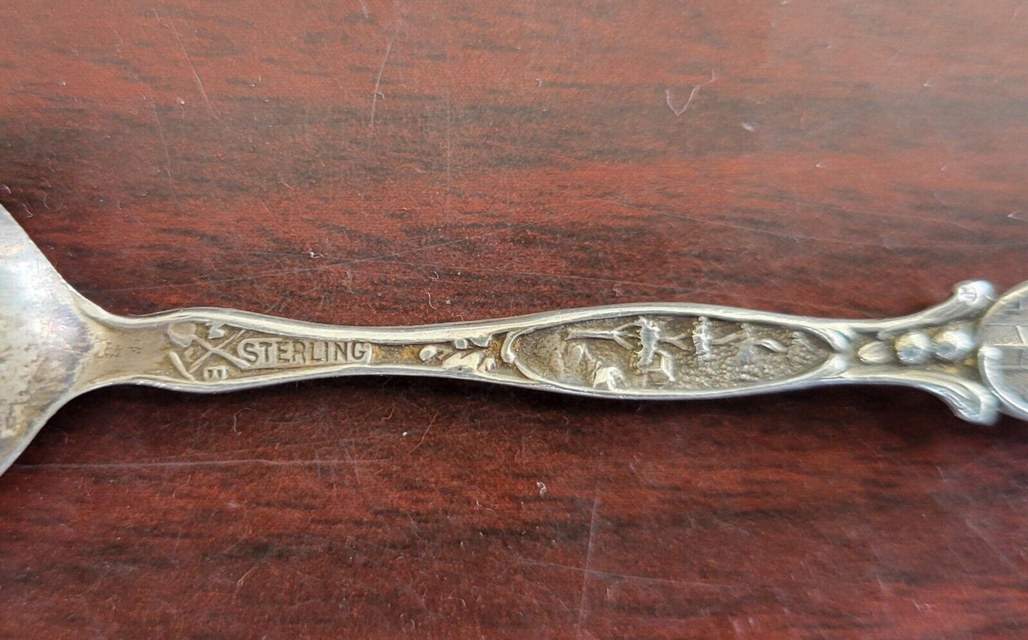 Golden Gate Bridge San Francisco 4" Sterling Souvenir Spoon .22oz. Eureka