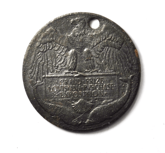 Rare LW Harper Whiskey Louisiana Purchase Grand Prize Medal 38mm Bronze