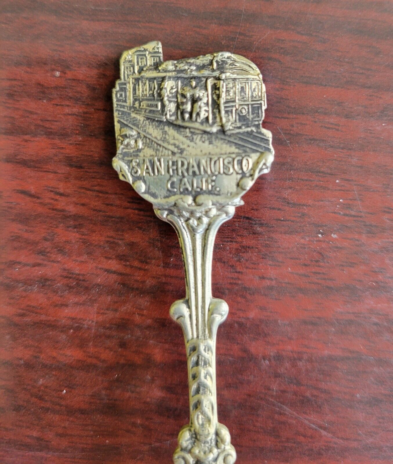 Vintage San Francisco Souvenir Spoon Tavern Merriment Holland 4 1/2" California