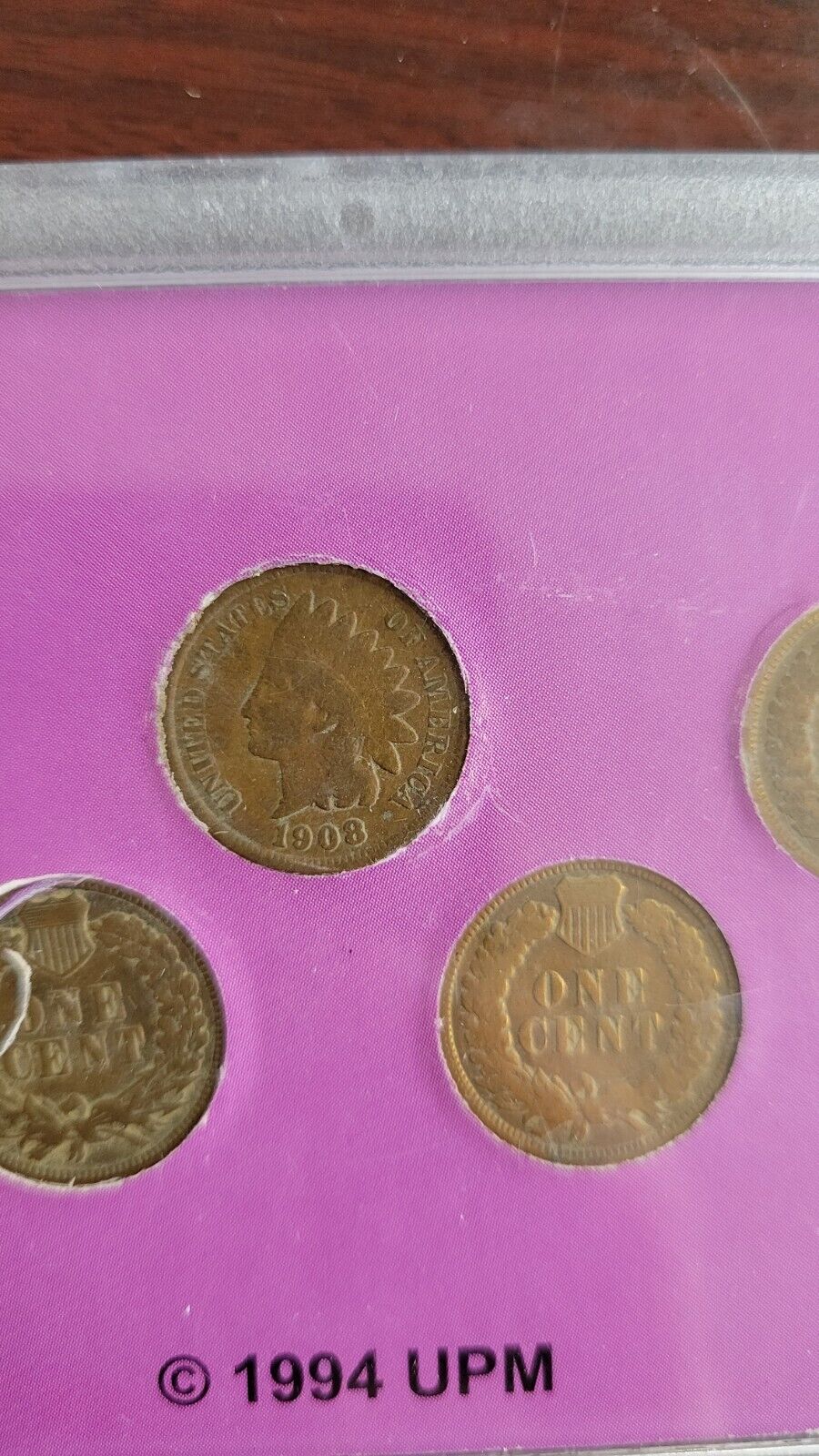 Indian Head Cent Set - The Wild West Coin Collection - 5 Coin Penny Set 1907-08