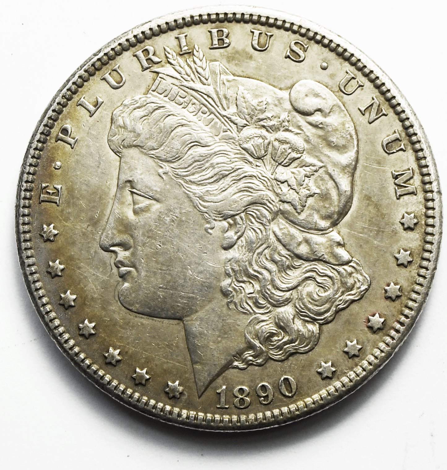 1890 CC $1 Morgan Silver One Dollar Carson City AU
