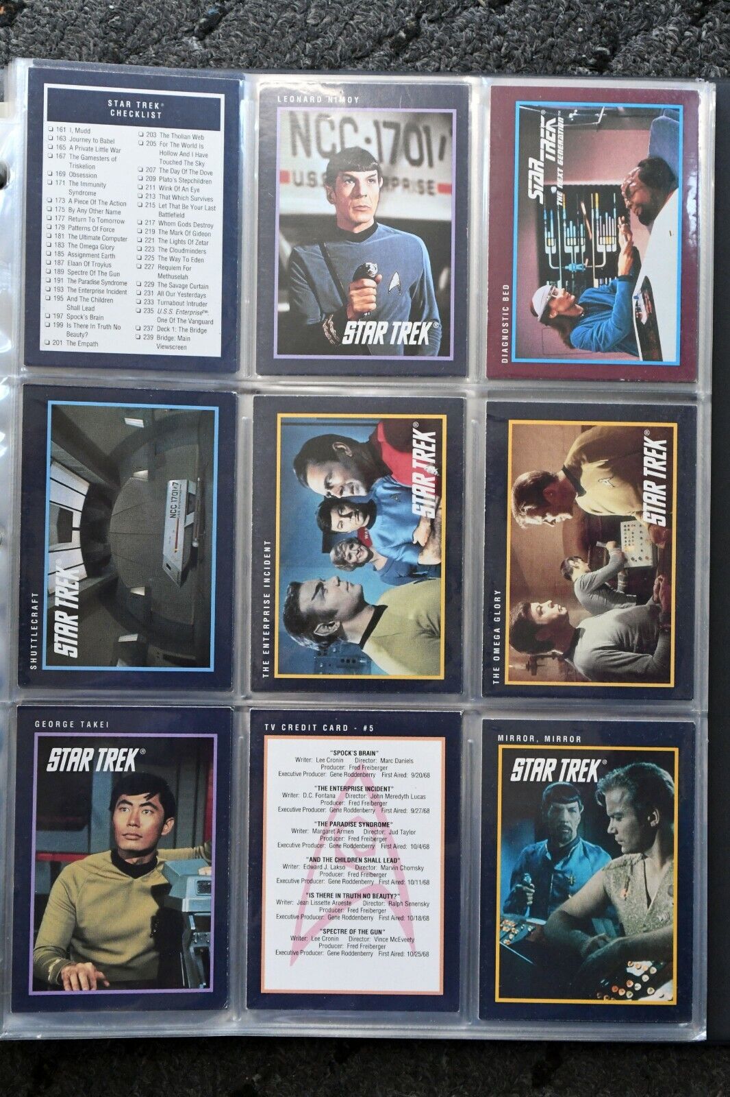 1991 25th Anniversary Star Trek 209 pc. Trading Card Set Impel Paramount