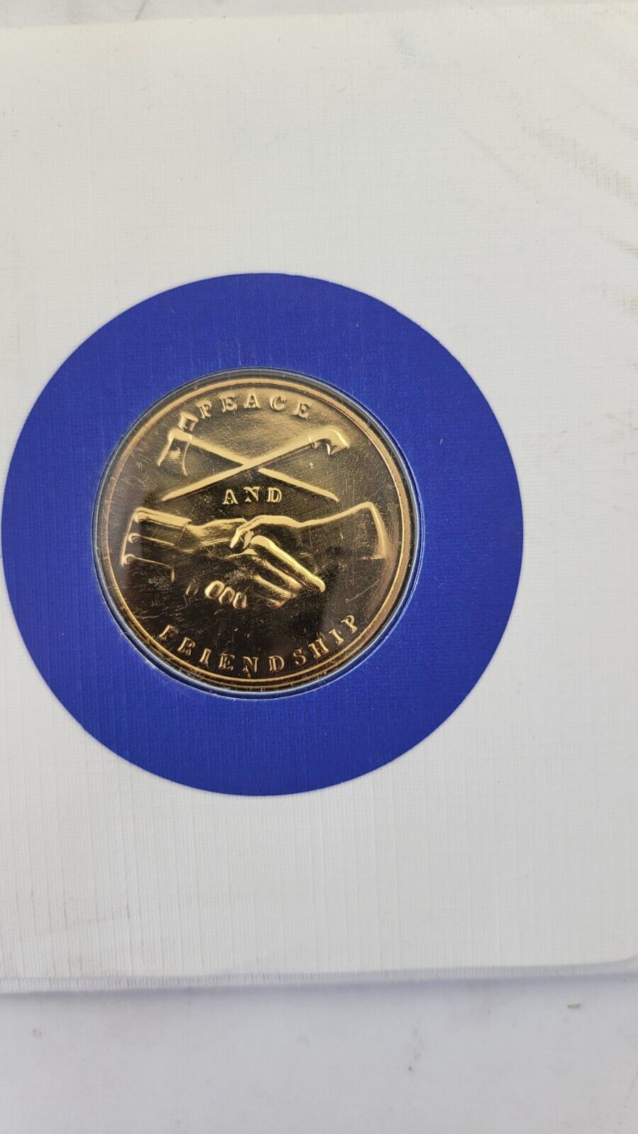 John Adams Presidential Covers Medal Postal Commemorative Society Gold Plated