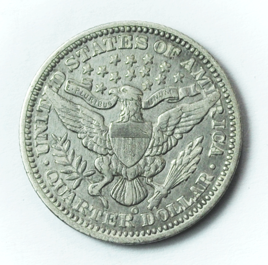 1903 O 25c Barber Silver Quarter Dollar Twenty Five Cents New Orleans XF