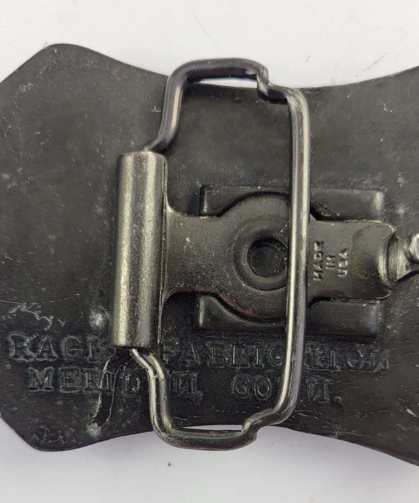 Jimmy Durante Help Da Kids Belt Buckle Regis Fabrication, Meriden, Conn. Vintage