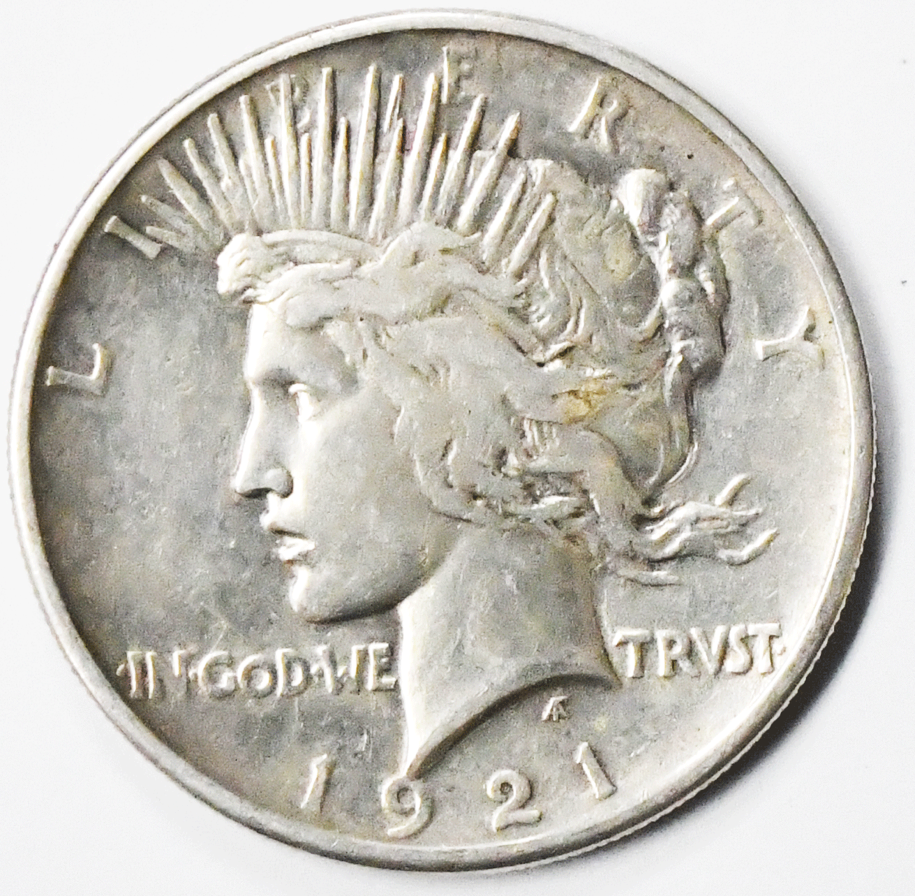 1921 $1 Peace Silver One Dollar US Philadelphia Rare