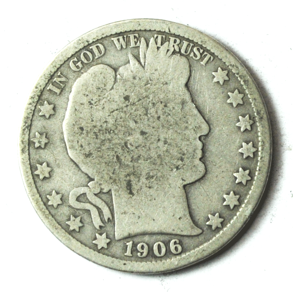 1906 O 50c Barber Silver Half Dollar Rare Fifty Cents US New Orleans