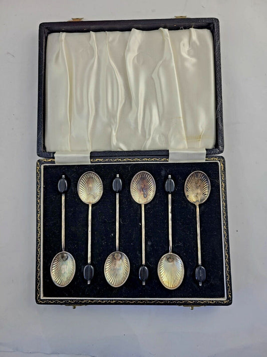 Suckling Ltd. 6pc. Birmingham England Sterling Silver Demitasse Spoons