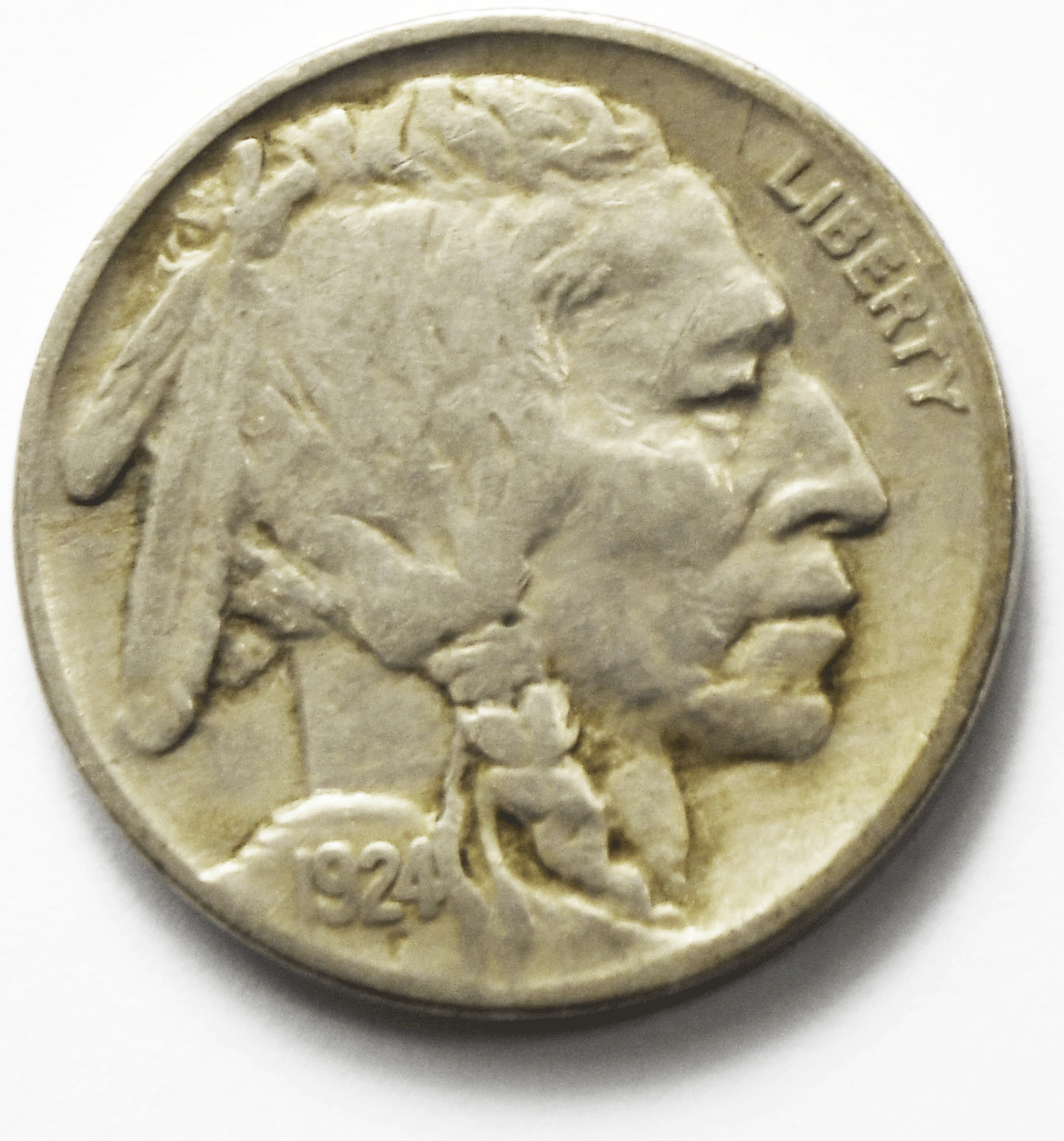 1924 5c Buffalo Nickel Five Cents Philadelphia