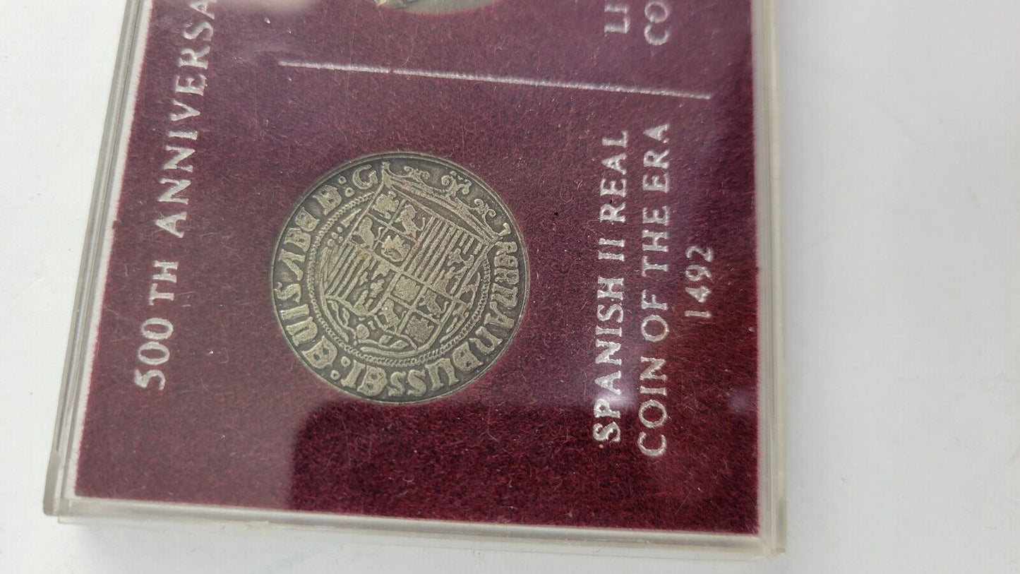 500th Anniversary 1492-1992 Coin Set Spanish II Real Coin Commemorative Columbus