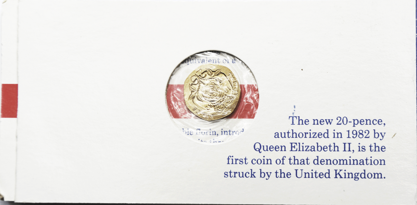 1982 Great Britain New 20 Pence Copper Nickel Uncirculated World Coin News