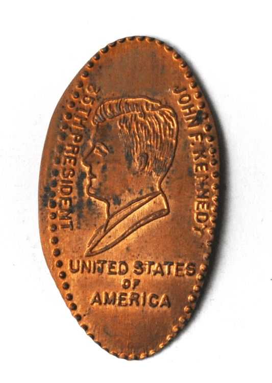 35th President John F Kennedy Elongated Penny Souvenir 34mm x 19mm