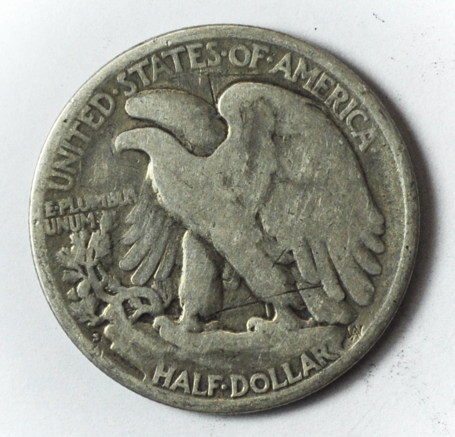 1918 S 50c Walking Liberty Silver Half Dollar Fifty Cents San Francisco