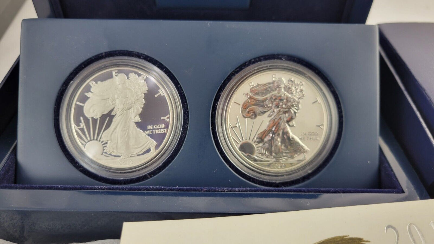 2012 American Eagle San Francisco Two-Coin Silver Proof Set Box/COA US Mint