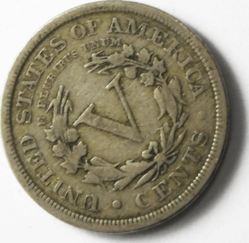 1889 5c V Liberty Nickel Five Cents Rare US Philadelphia