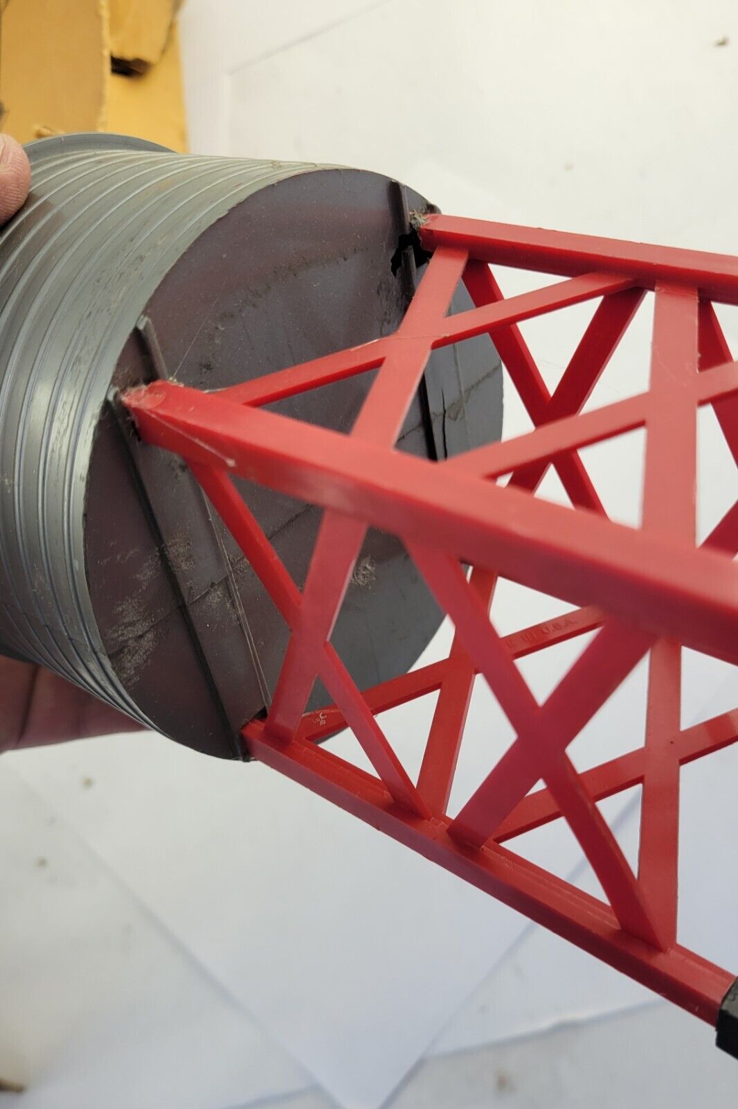 Louis Marx #065 O Gauge 8" Plastic Water Tower RR Train Missing Spout With Box