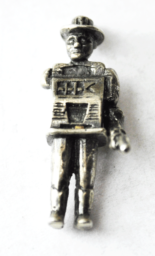 Half Man Half Slot Machine Body 925 Charm Articulated Arm Lever b Rays s 22mm