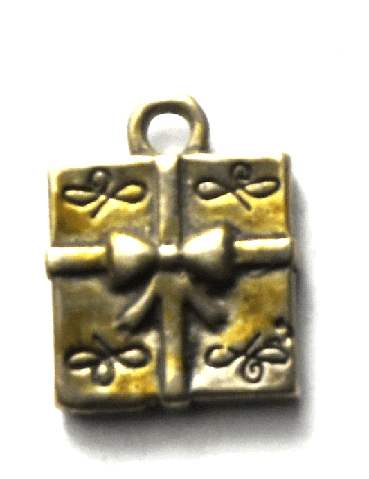 Sterling Silver SJC Present Gift Charm 14mm