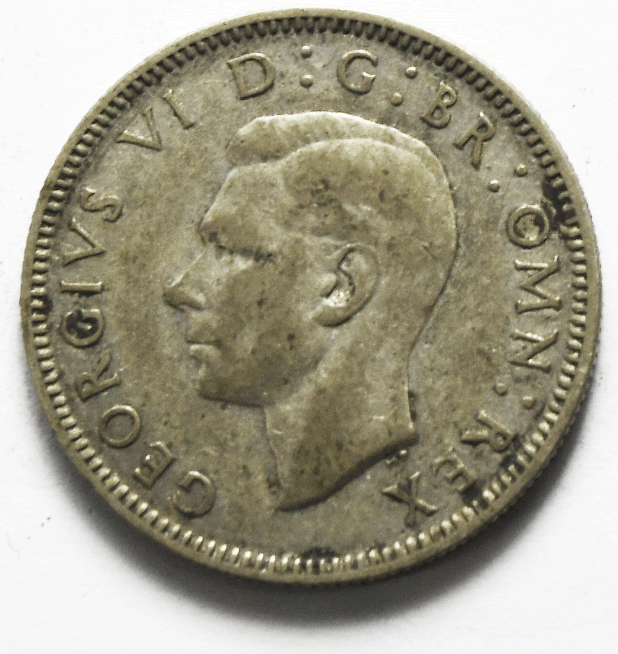 1937 Great Britain Silver One Shilling Coin KM# 853