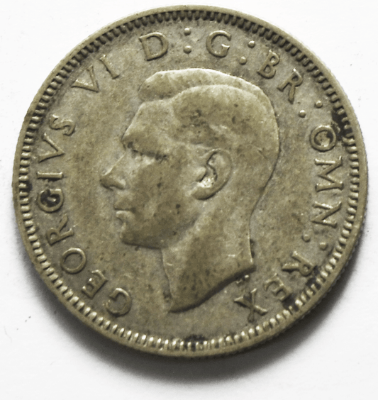 1937 Great Britain Silver One Shilling Coin KM# 853