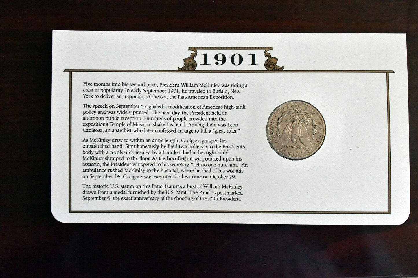 1901 O Morgan Dollar Postal Commemorative Society Silver Dollar Collection