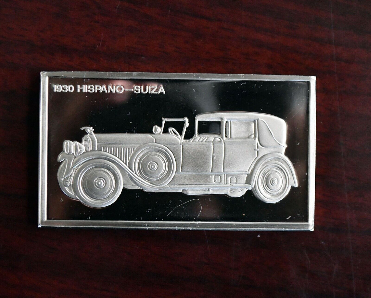 1930 Hispano Suiza Centennial Car Collection 1000 Grains Sterling Franklin Mint
