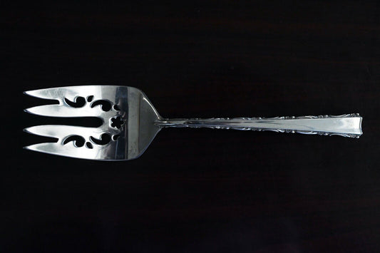 Madrigal by Lunt Sterling Silver 8" Solid Cold Meat Serving Fork 2.4 oz.