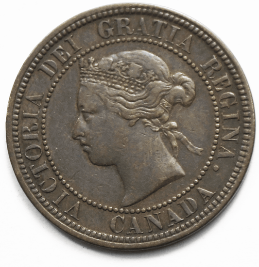 1876 H 1c Canada Large One Cent Penny