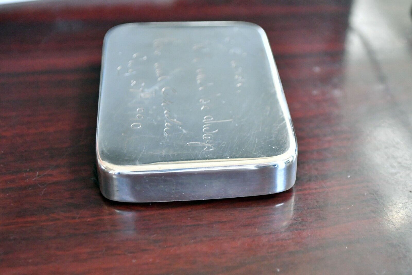 Tiffany & Co. Sterling Silver 925-1000 Vintage Heavy Paperweight 4" x 2 3/4"