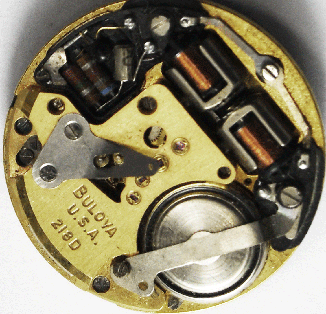 Bulova Accutron Black Dial 218D Tuning Fork Movement Date