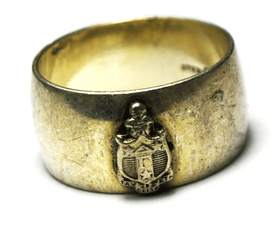 Sterling Silver Eta Delta Tau 10mm Band Delta Gamma Fraternity Size 7