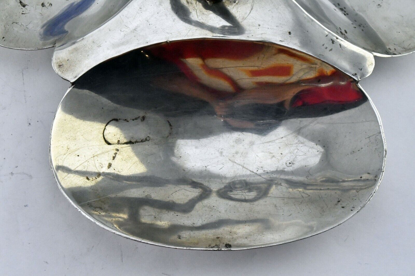 Eddies Mexico Signed 9" Wide Dessert Candy Dish Tray Sterling Silver 10 oz.