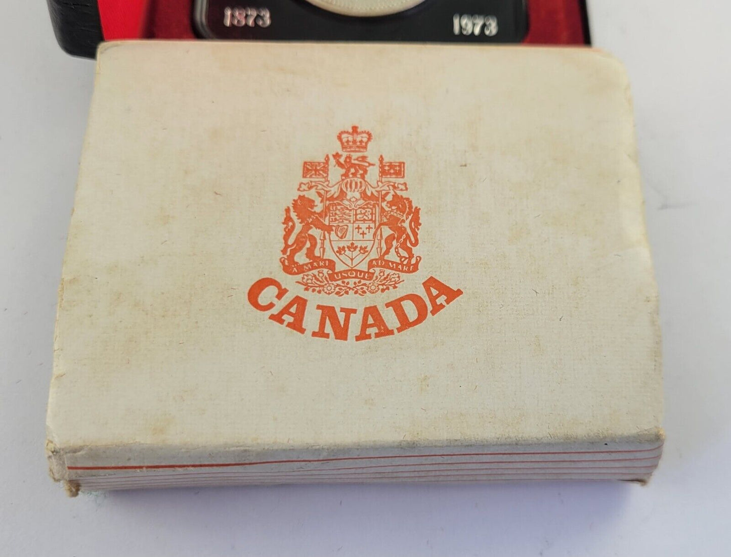 1973 Canada $1 Commemorative Dollar Silver Coin  Mounted Police w/ Box Mountie