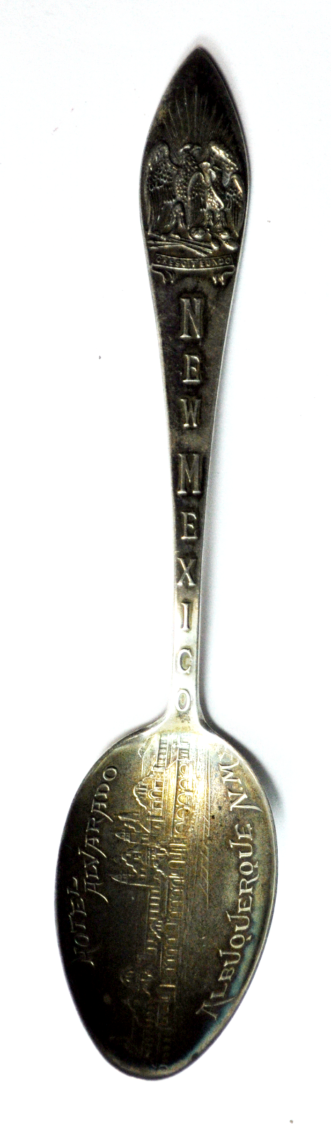 Antique HH Tammen Curio New Mexico Hotel Alvarado Albuquerque 5.5" Sterling