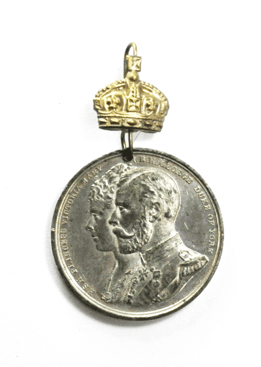 Duke George York Princess Victoria Mary Wedding Marriage Medal July 6 1893 37mm