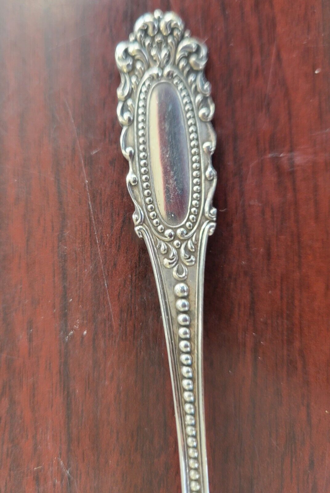 Sterling Silver Souvenir Spoon Lawrence, Michigan MI Hand Engraved Watson