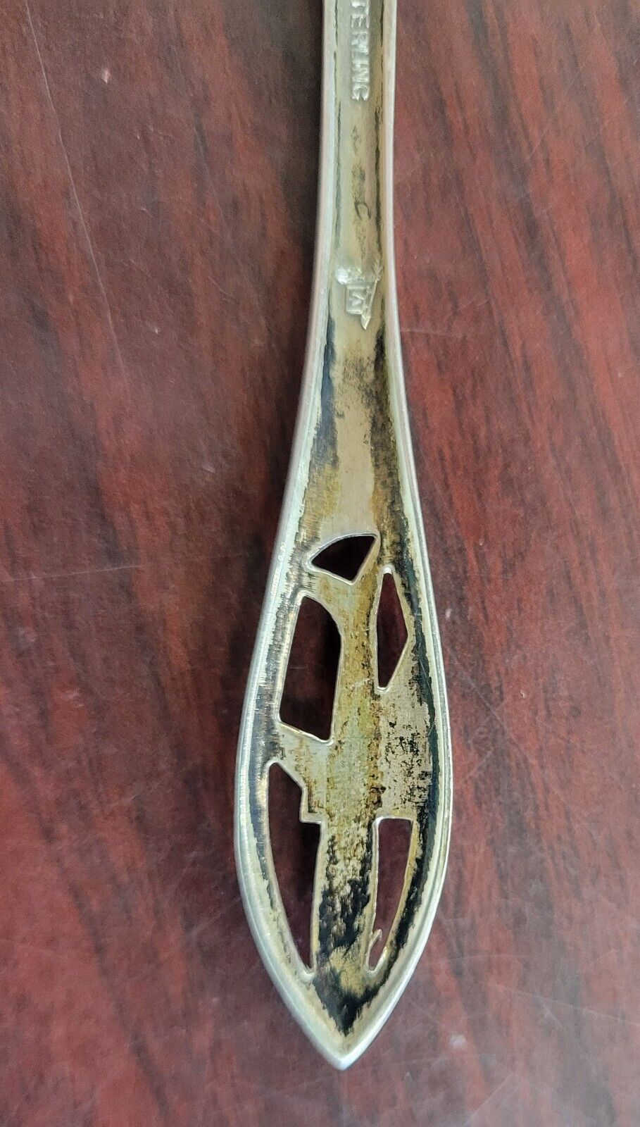 Los Angeles International Airport Sterling 4 1/4" Souvenir Spoon .33oz. Bell