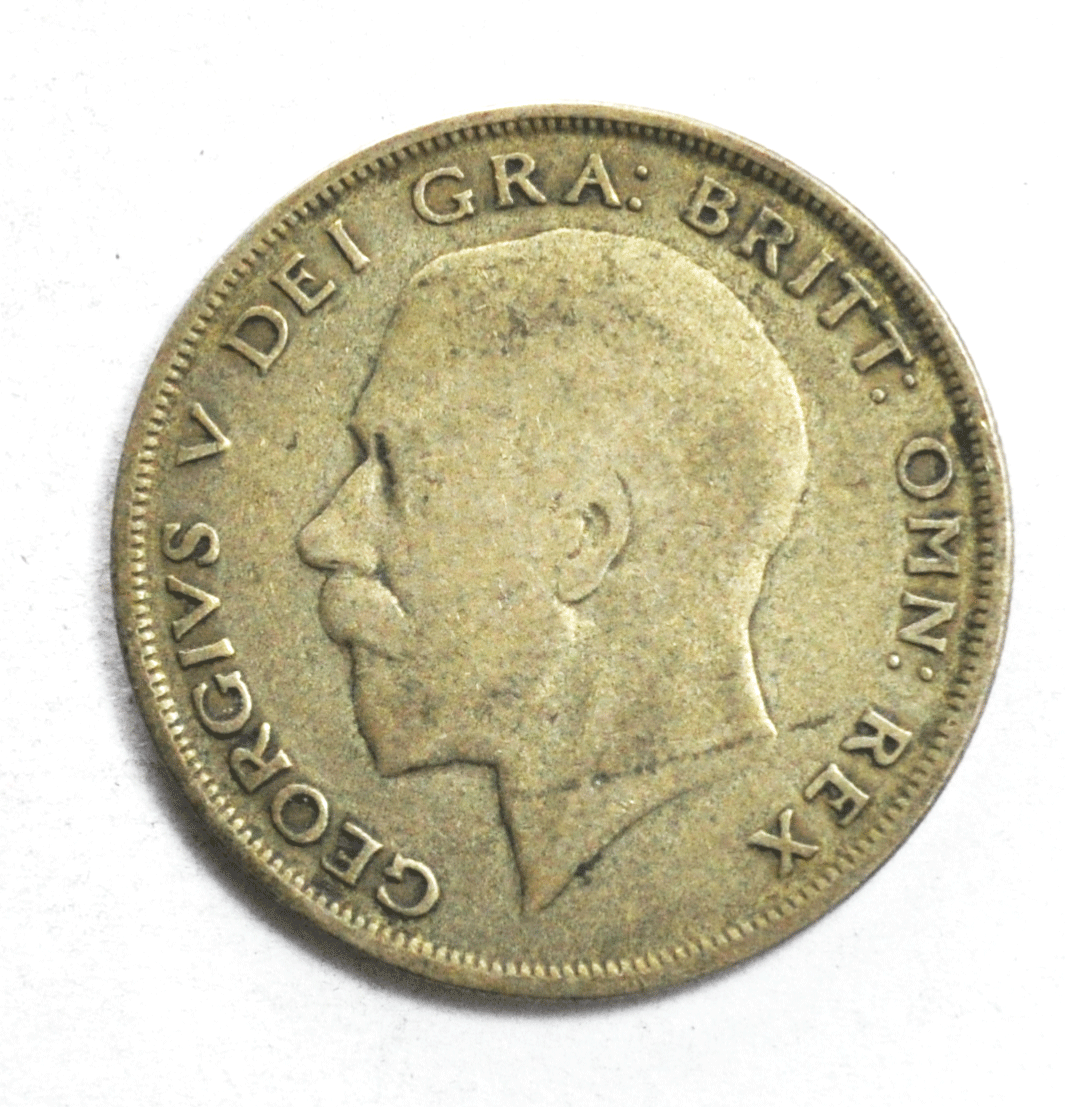1920 Great Britain Half 1/2 Crown KM# 818.1 Silver Coin