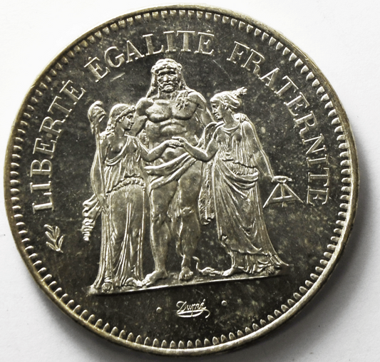 1978 France Proof Like 50 Fifty Francs Silver Coin KM# 941.1