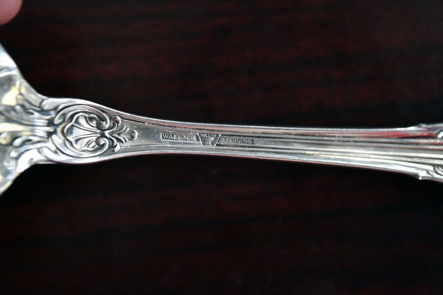 Sir Christopher by Wallace Sterling 8 1/2" Solid Table Spoon Server 3 oz.
