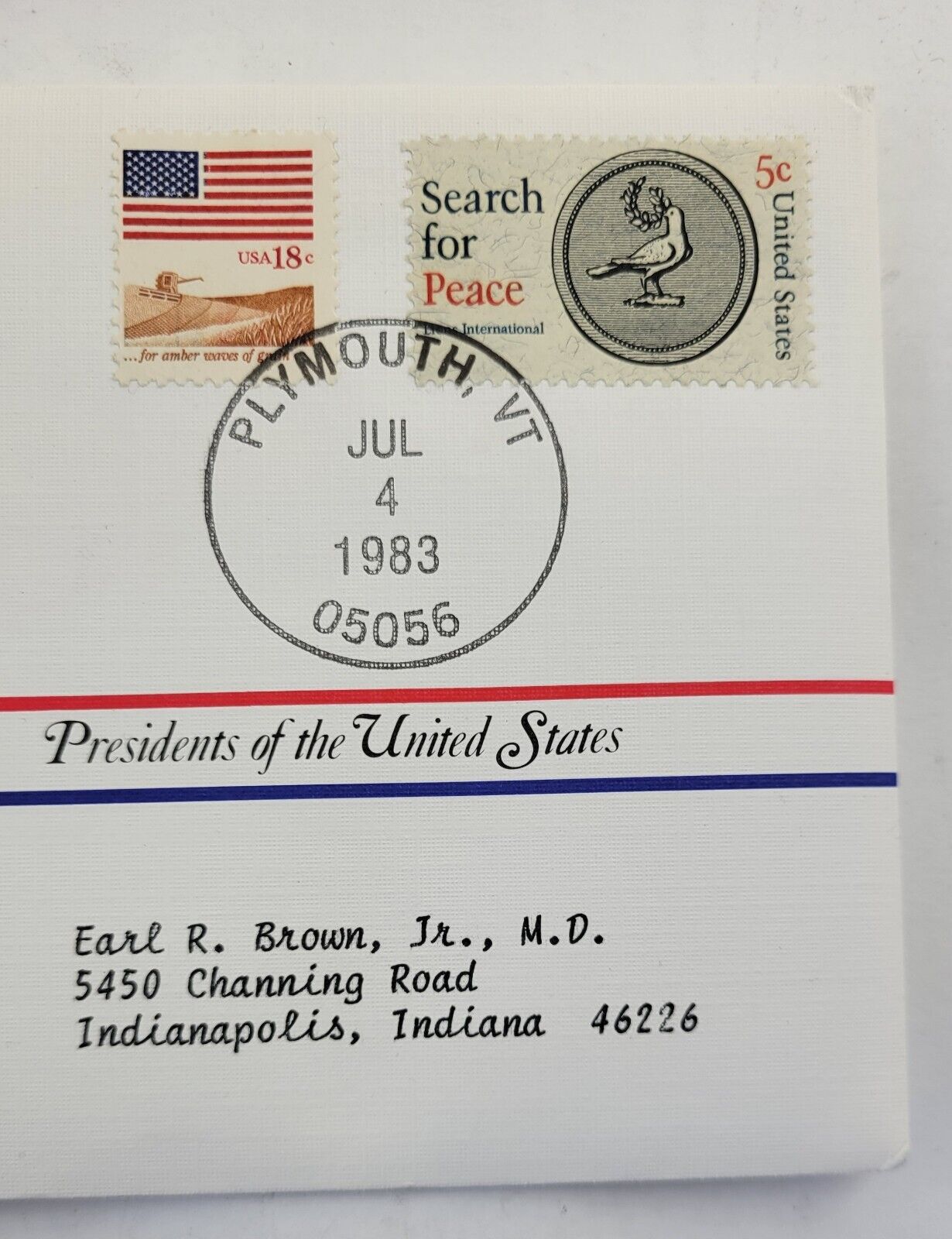 C Coolidge Presidential Covers Medal Postal Commemorative Society Gold Plated