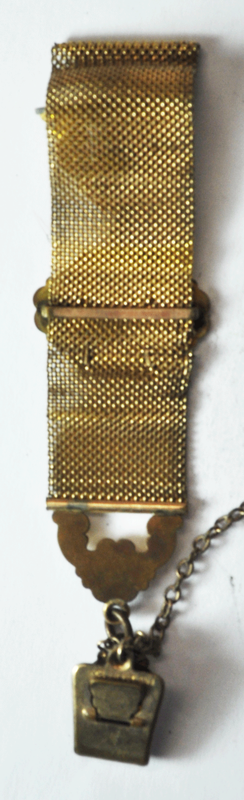 Gold Filled Victorian Pocket Watch 2.5mm Chain Fob Clip 28mm Wide 8-3/4"