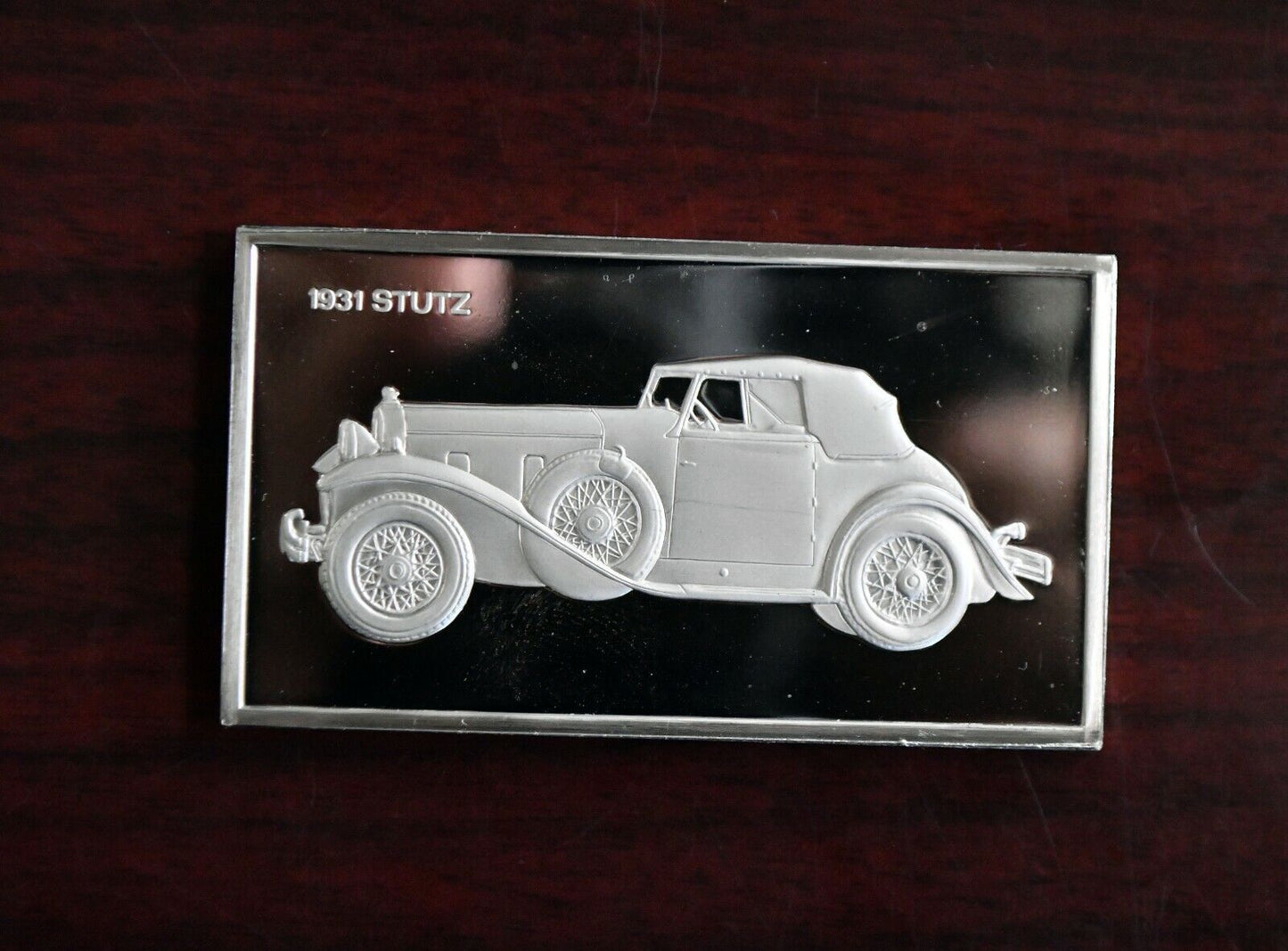 1931 Stutz Centennial Car Ingot Collection 1000 Grains Sterling Franklin Mint