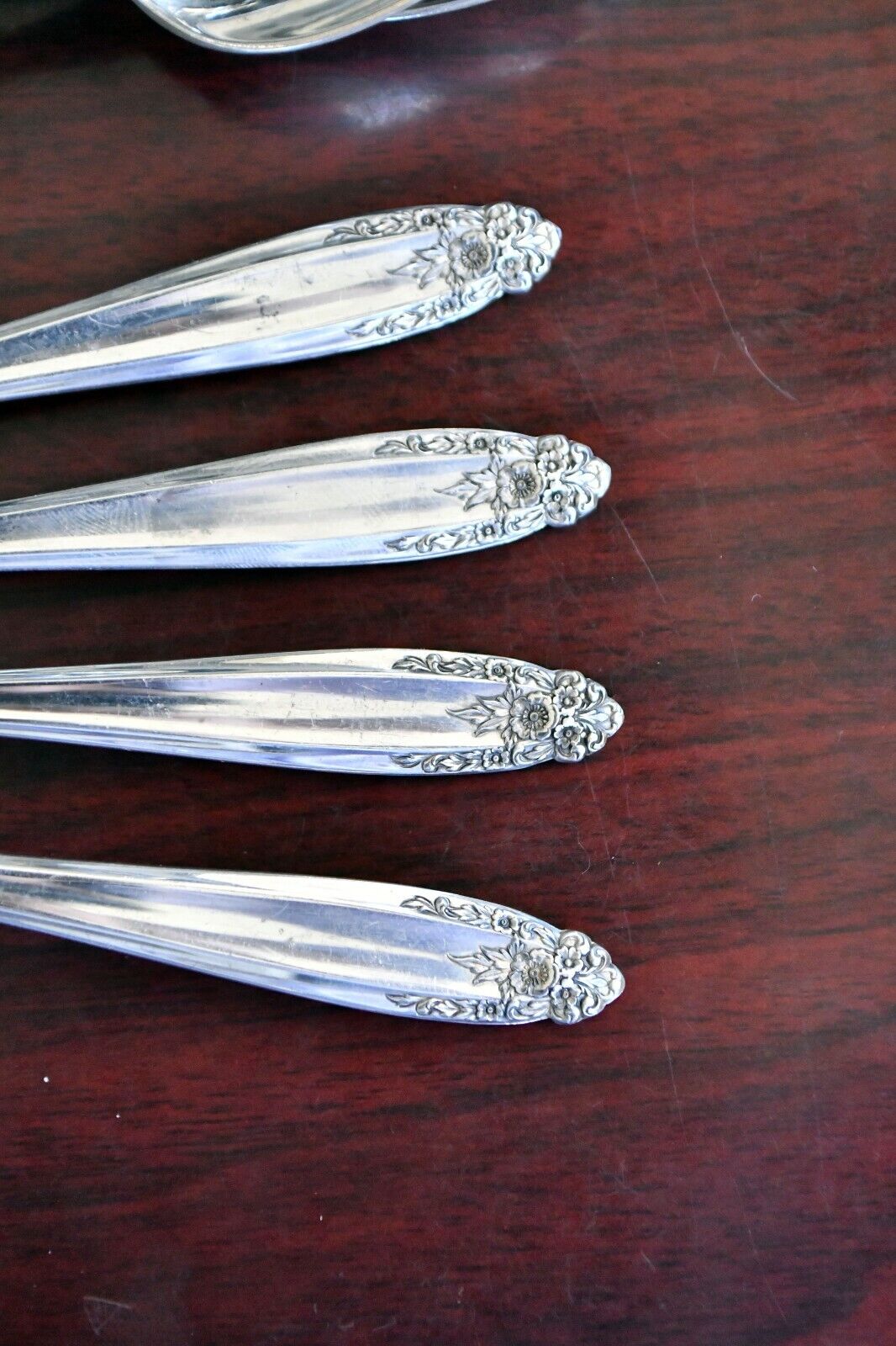 Set of 8 Prelude by International 7 3/8" Sterling Long Iced Tea Spoons 7.3 oz.