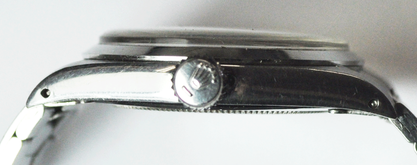1971 Men's Rolex Oyster Precision Manual Wind Black Matte Dial 34mm Stainless