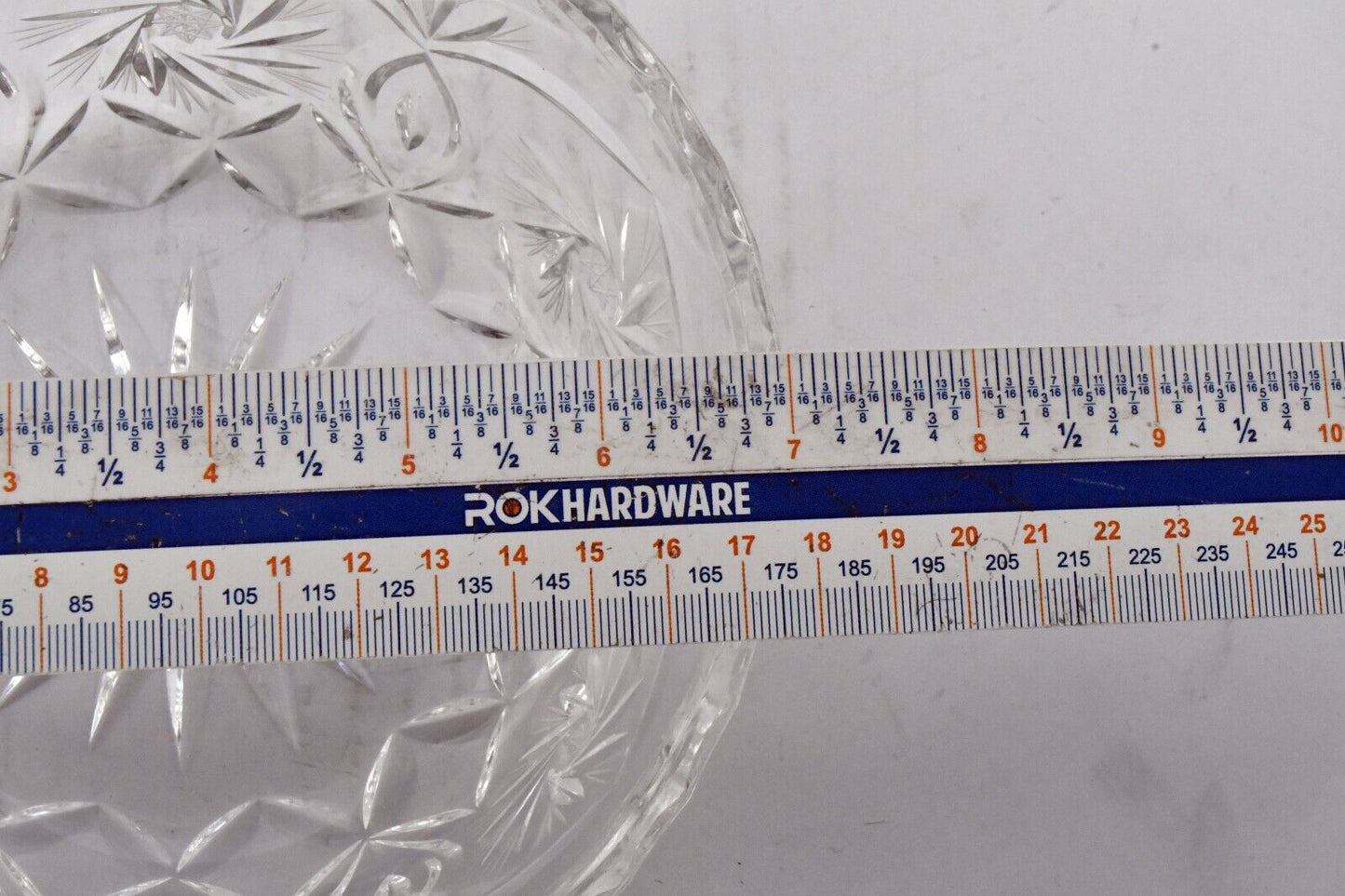 Hand Cut Crystal Ice Bowl 7" x 3" Czech Bohemian Flower Star Styling Heavy